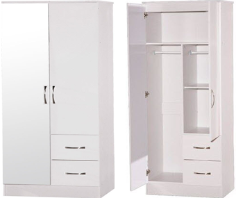 Tủ quần áo gỗ 2 cánh